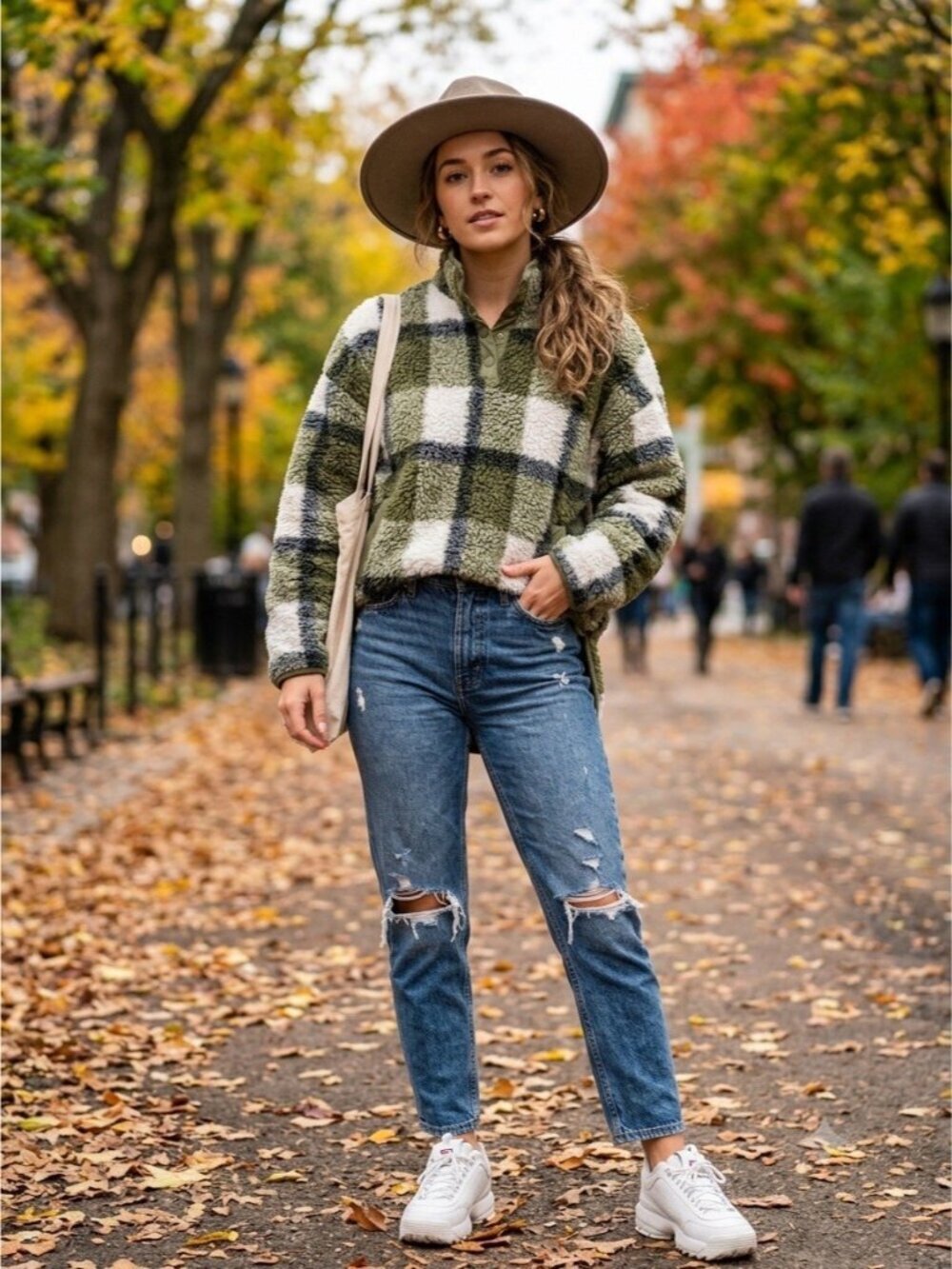 Madwell Sherpa Jacket Plaid Fleece Snap Oversized Size XXS
